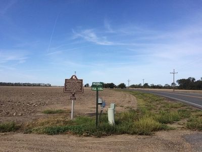View of marker looking west on LA-581.. Click for full size. View of marker looking west on LA-581. image. Click for full size.