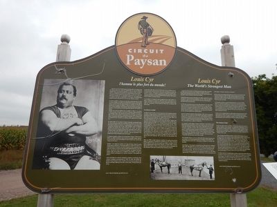 Louis Cyr Marker. Click for full size. Louis Cyr Marker image. Click for full size.