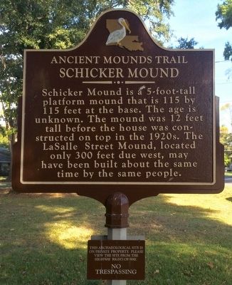 Schicker Mound Marker. Click for full size. Schicker Mound Marker image. Click for full size.