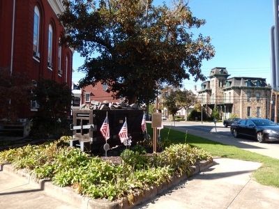 Home of First Iron "T" Rail in America Marker image. Click for full size.