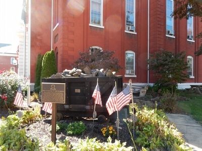 Home of First Iron "T" Rail in America Marker image. Click for full size.