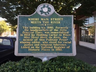 Where Main Street Meets the River Marker image. Click for full size.