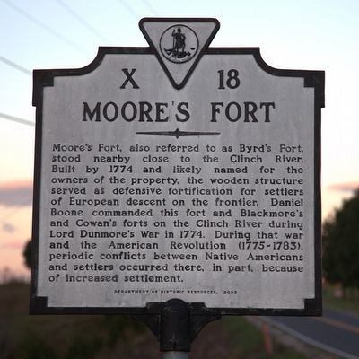 Moores Fort Marker image. Click for full size.