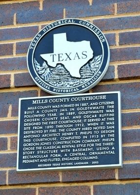 Mills County Courthouse Marker image. Click for full size.