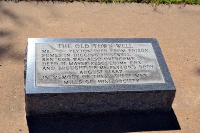 The Old Town Well Marker. Click for full size. The Old Town Well Marker image. Click for full size.