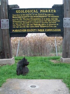 BannerB Pointing Out the New Geological Marker. Click for full size. BannerB Pointing Out the New Geological Marker image. Click for full size.
