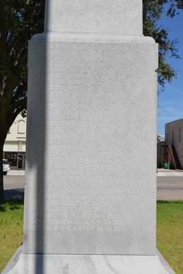Rear (South) Face of Memorial image. Click for full size.