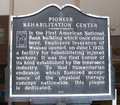 Pioneer Rehabilitation Center Marker. Click for full size. Pioneer Rehabilitation Center Marker image. Click for full size.
