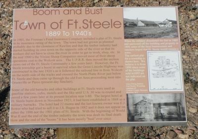 Town of Ft. Steele Marker image. Click for full size.
