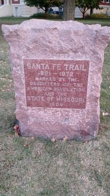 Santa Fe Trail Marker. Click for full size. Santa Fe Trail Marker image. Click for full size.