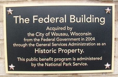 The Federal Building Marker image. Click for full size.