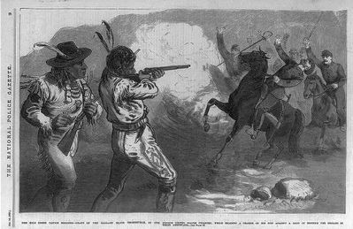 Milk Creek Canyon Disaster, death,Major Thomas Tipton Thornburgh,1879 image. Click for full size.
