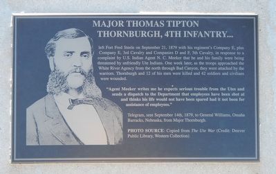 Major Thomas Tipton Thornburgh Marker image. Click for full size.