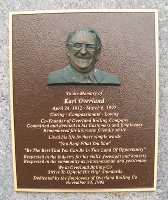 Karl Overland Marker. Click for full size. Karl Overland Marker image. Click for full size.