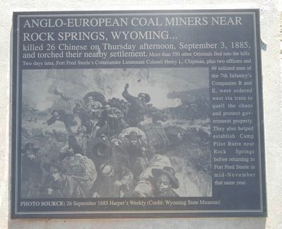 Rock Springs Massacre Marker image. Click for full size.