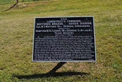 Longstreet's Command Marker. Click for full size. Longstreet's Command Marker image. Click for full size.