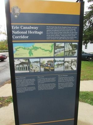 Erie Canalway NHC Marker (Reverse Side) image. Click for full size.