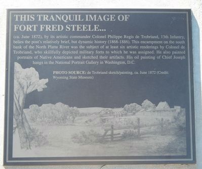 Image of Fort Fred Steele Marker image. Click for full size.