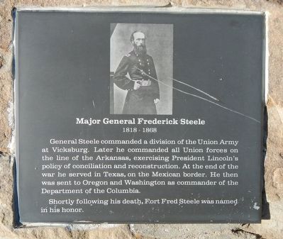 Major General Frederick Steele Marker image. Click for full size.