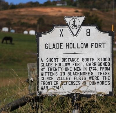 Glade Hollow Fort Marker. Click for full size. Glade Hollow Fort Marker image. Click for full size.
