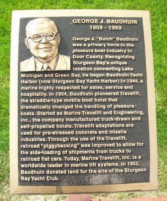 George J. Baudhuin Marker image. Click for full size.