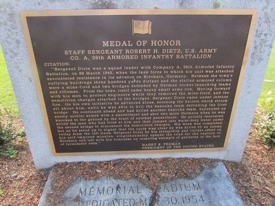 Medal of Honor Marker. Click for full size. Medal of Honor Marker image. Click for full size.