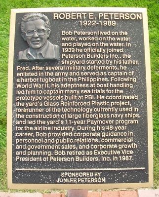 Robert E. Peterson Marker image. Click for full size.