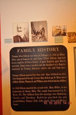 Thomas Alva Edison Family History image. Click for full size.