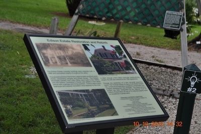 Edison Estate Restoration and Rebirth Marker image. Click for full size.