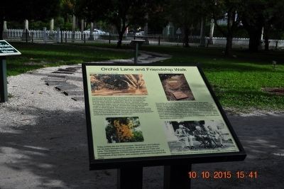 Orchid Lane and Friendship Walk Marker. Click for full size. Orchid Lane and Friendship Walk Marker image. Click for full size.