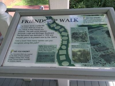 Friendship Walk Marker image. Click for full size.