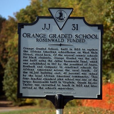 Orange Graded School Marker image. Click for full size.