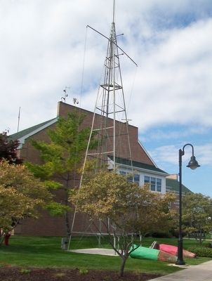 United States Coast Guard Radio Tower and Marker. Click for full size. United States Coast Guard Radio Tower and Marker image. Click for full size.