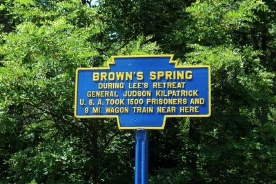 Brown's Spring Marker. Click for full size. Brown's Spring Marker image. Click for full size.
