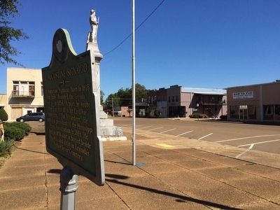 Marker view north on South Main Street.. Click for full size. Marker view north on South Main Street. image. Click for full size.