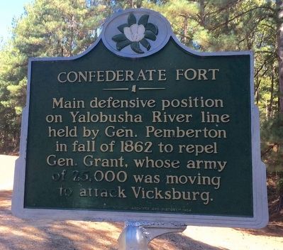 Confederate Fort Marker image. Click for full size.