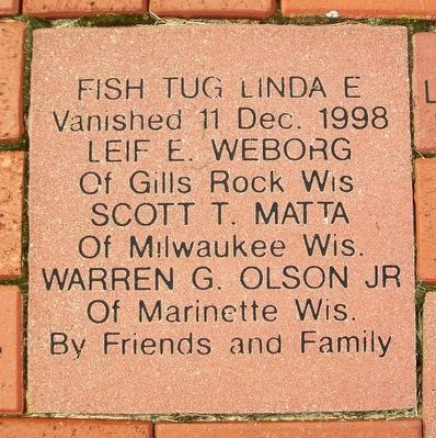 Fish Tug Linda E Marker image. Click for full size.