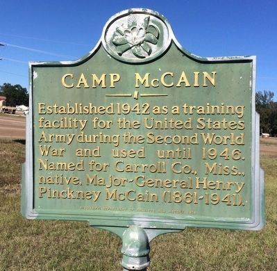Camp McCain Marker image. Click for full size.