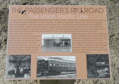 The Passenger's Railroad Marker. Click for full size. The Passenger's Railroad Marker image. Click for full size.