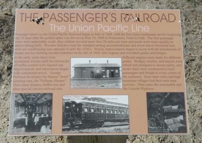 The Passenger's Railroad Marker image. Click for full size.