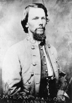 Brig. General Evander M. Law (1836-1920). Click for full size. Brig. General Evander M. Law (1836-1920) image. Click for full size.