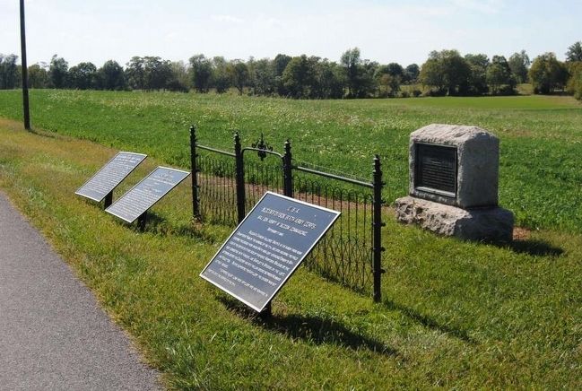 Sixth Army Corps Marker<br>Second From the Left. Click for full size. Sixth Army Corps Marker<br>Second From the Left image. Click for full size.