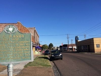 View of marker looking north on Issaquena Avenue.. Click for full size. View of marker looking north on Issaquena Avenue. image. Click for full size.
