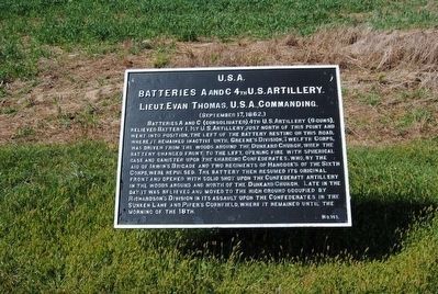 Batteries A and C 4th U.S. Artillery Marker image. Click for full size.