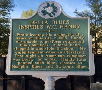 Delta Blues Inspires W.C. Handy Marker image. Click for full size.