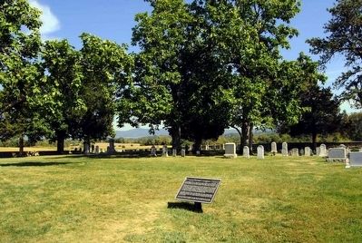 Historic Cemetery Marker. Click for full size. Historic Cemetery Marker image. Click for full size.