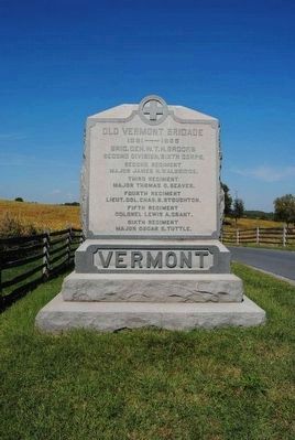 Old Vermont Brigade Monument image. Click for full size.