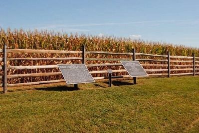 Doubleday's Division, First Army Corps Marker (Left). Click for full size. Doubleday's Division, First Army Corps Marker (Left) image. Click for full size.