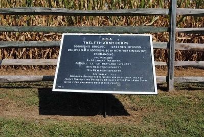 Twelfth Army Corps Marker. Click for full size. Twelfth Army Corps Marker image. Click for full size.