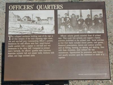 Officer's Quarters Marker image. Click for full size.